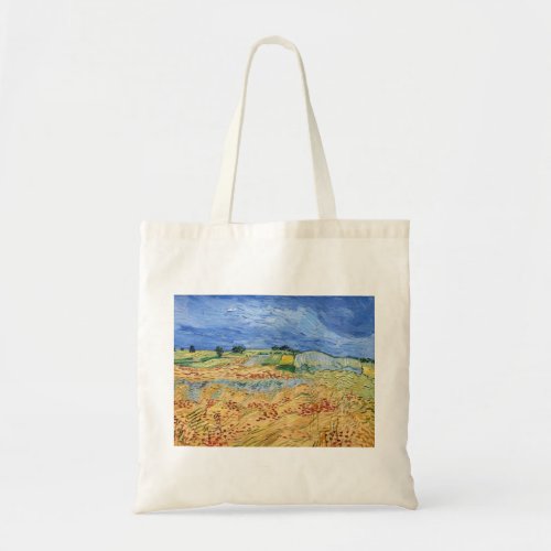Vincent van Gogh _ The fields  Plain at Auvers Tote Bag