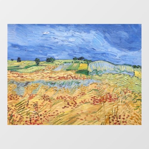 Vincent van Gogh _ The fields  Plain at Auvers Window Cling