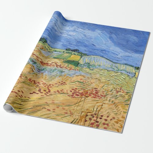 Vincent van Gogh _ The fields  Plain at Auvers Wrapping Paper