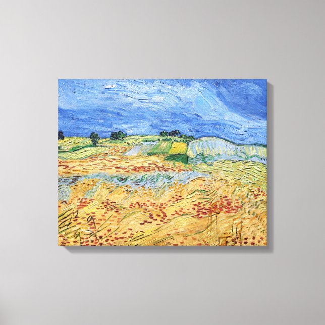 Vincent van Gogh - The Fields / Wheat Fields Canvas Print (Front)