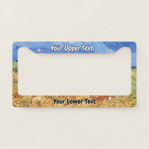Vincent van Gogh - The Fields / Wheat Fields License Plate Frame