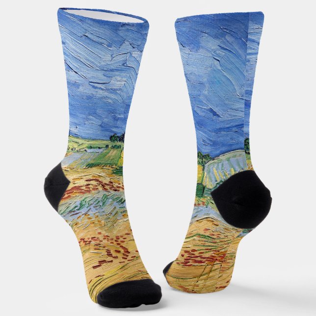 Vincent van Gogh - The Fields / Wheat Fields Socks (Angled)