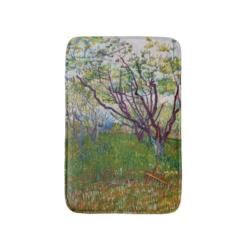 Vincent van Gogh _ The Flowering Orchard Bath Mat