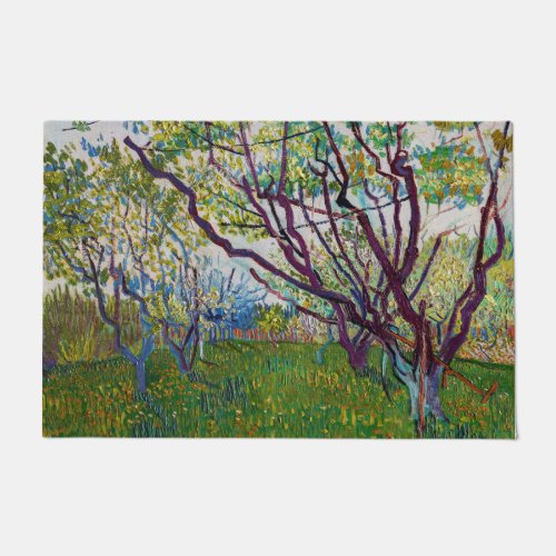 Vincent van Gogh _ The Flowering Orchard Doormat