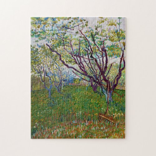 Vincent van Gogh _ The Flowering Orchard Jigsaw Puzzle