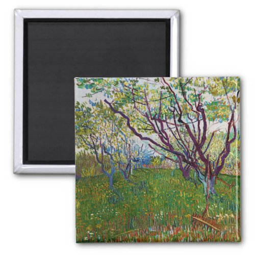 Vincent van Gogh _ The Flowering Orchard Magnet