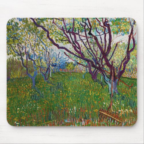 Vincent van Gogh _ The Flowering Orchard Mouse Pad