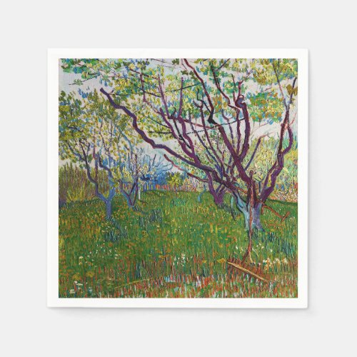 Vincent van Gogh _ The Flowering Orchard Napkins