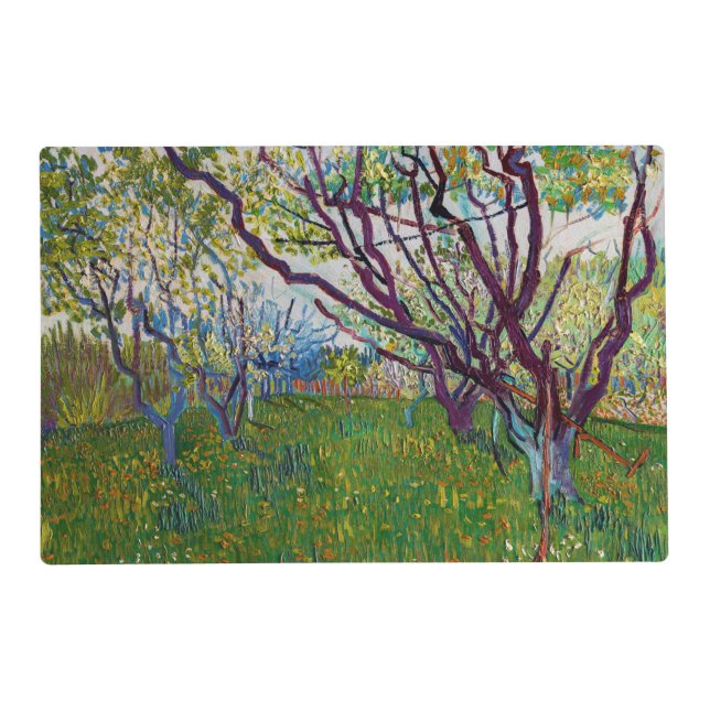 Vincent van Gogh - The Flowering Orchard Placemat (Front)