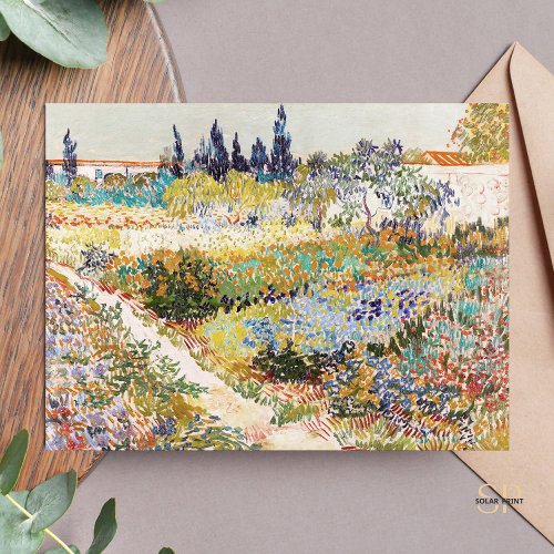Vincent van Gogh The Garden at Arles 1888 Painting Postcard