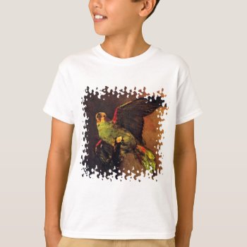 Vincent Van Gogh - The Green Parrot Bird Lover Art T-shirt by ArtLoversCafe at Zazzle