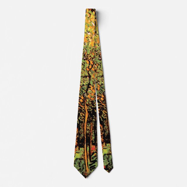 Vincent Van Gogh - The Grove - Fine Art Print Neck Tie (Front)