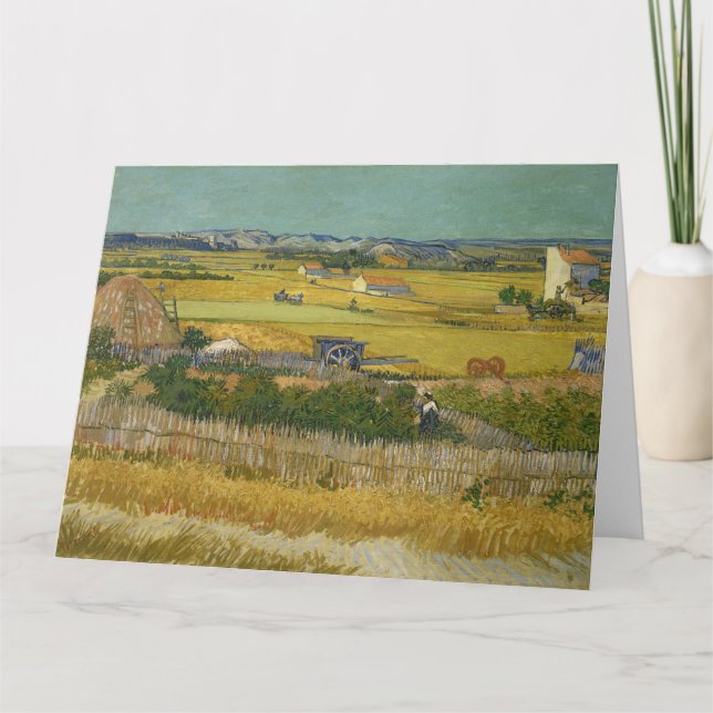 Vincent Van Gogh, The Harvest, De Oogst Card (Front)
