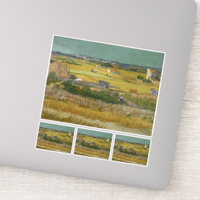 Vincent Van Gogh, The Harvest, De Oogst Sticker (Detail)