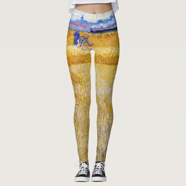 Vincent van Gogh - The Harvesters Leggings (Front)