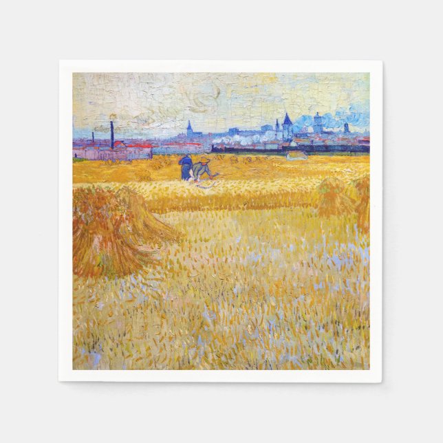 Vincent van Gogh - The Harvesters Napkins (Front)