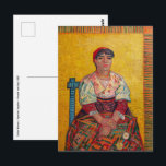 Vincent Van Gogh - The Italian Woman Postcard<br><div class="desc">Italian Woman / Agostina Segatori / L'Italienne by Vincent Van Gogh in 1887</div>