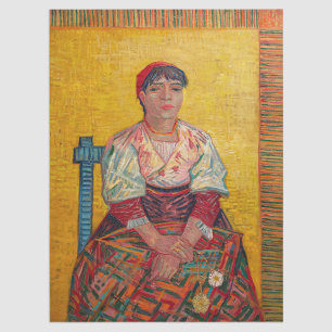 Vincent Van Gogh - The Italian Woman Tissue Paper