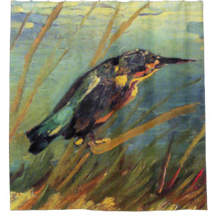 Vincent Van Gogh - The Kingfisher - Bird Lover Art Shower Curtain