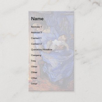 Vincent Van Gogh - The Man Is At Sea Fine Art Business Card by ArtLoversCafe at Zazzle