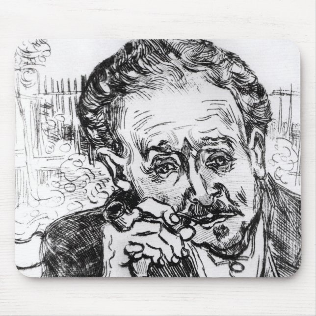 Vincent van Gogh | The Man with the Pipe Mouse Pad (Front)