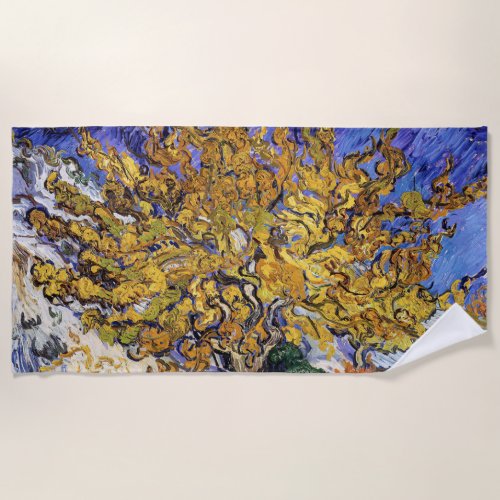 Vincent van Gogh _ The Mulberry Tree Beach Towel