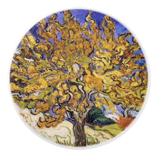 Vincent van Gogh _ The Mulberry Tree  Ceramic Knob