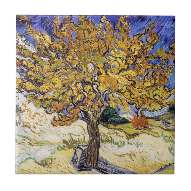 Vincent van Gogh - The Mulberry Tree Ceramic Tile (Front)