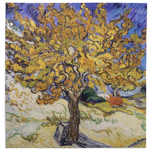 Vincent van Gogh _ The Mulberry Tree Cloth Napkin