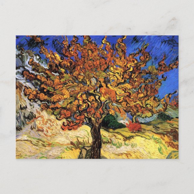Vincent Van Gogh - The Mulberry Tree Fine Art Postcard (Front)