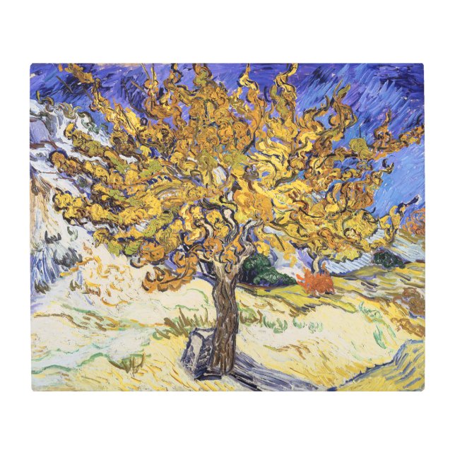 Vincent van Gogh - The Mulberry Tree Metal Print (Front)