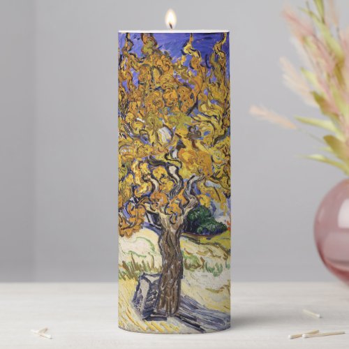 Vincent van Gogh _ The Mulberry Tree Pillar Candle