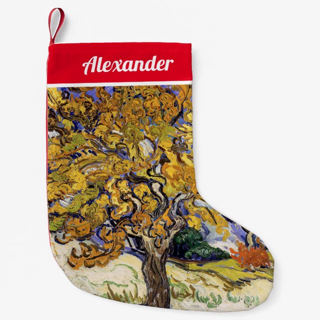 Vincent van Gogh - The Mulberry Tree Small Christmas Stocking (Front)