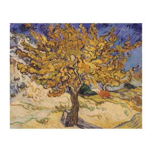 Vincent van Gogh _ The Mulberry Tree Wood Wall Art