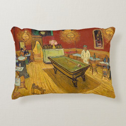 Vincent van Gogh _ The Night Cafe Accent Pillow