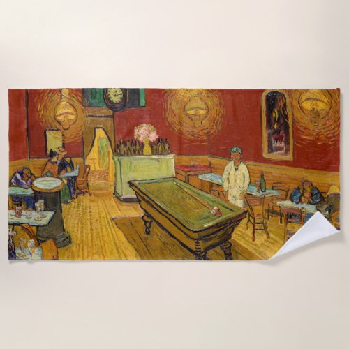 Vincent van Gogh _ The Night Cafe Beach Towel