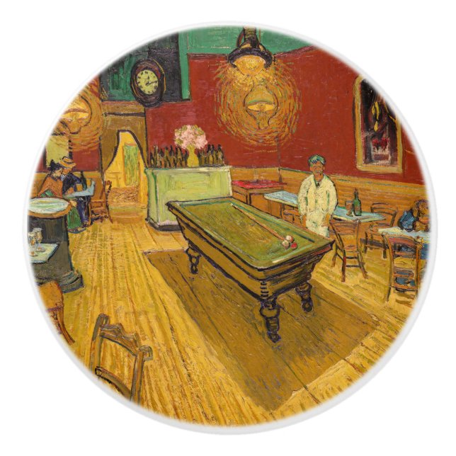 Vincent van Gogh - The Night Cafe Ceramic Knob (Front)