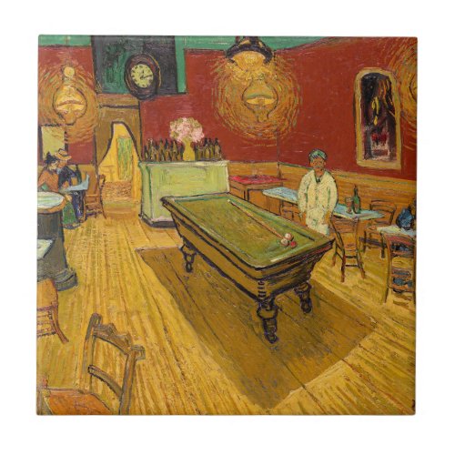 Vincent van Gogh _ The Night Cafe Ceramic Tile