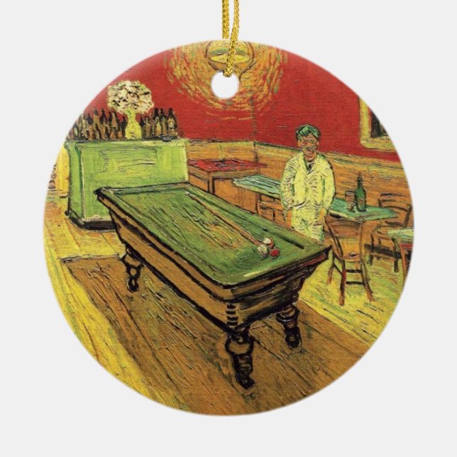Vincent Van Gogh - The Night Cafe Fine Art Ceramic Ornament (Front)