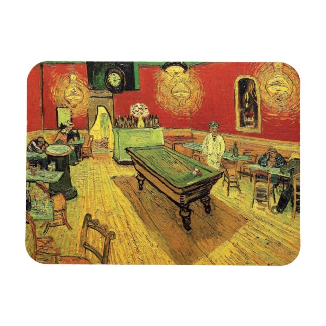 Vincent Van Gogh - The Night Cafe Fine Art Magnet (Horizontal)