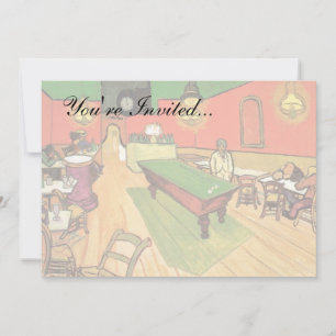 Vincent Van Gogh - The Night Cafe In Arles Invitation