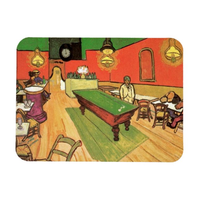 Vincent Van Gogh - The Night Cafe In Arles Magnet (Horizontal)