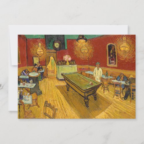 Vincent van Gogh _ The Night Cafe Invitation