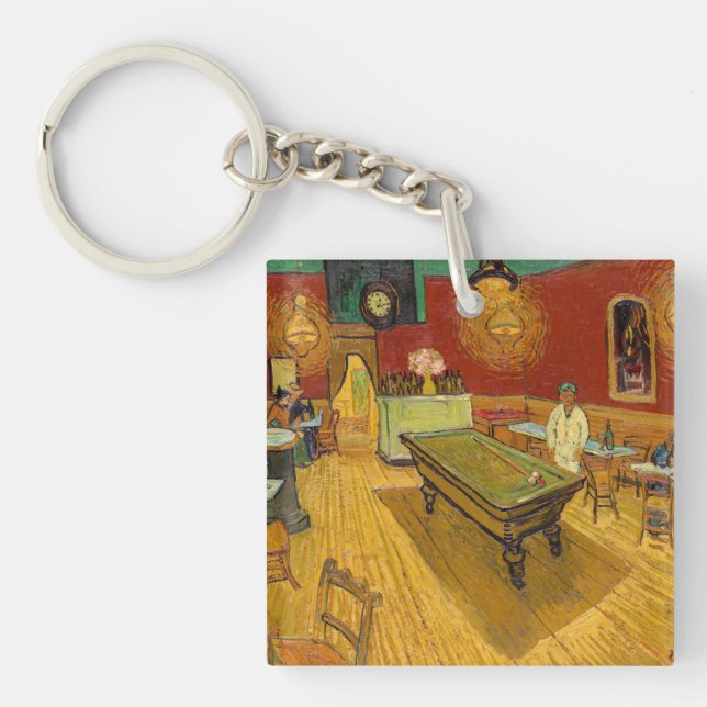 Vincent van Gogh - The Night Cafe Keychain (Front)