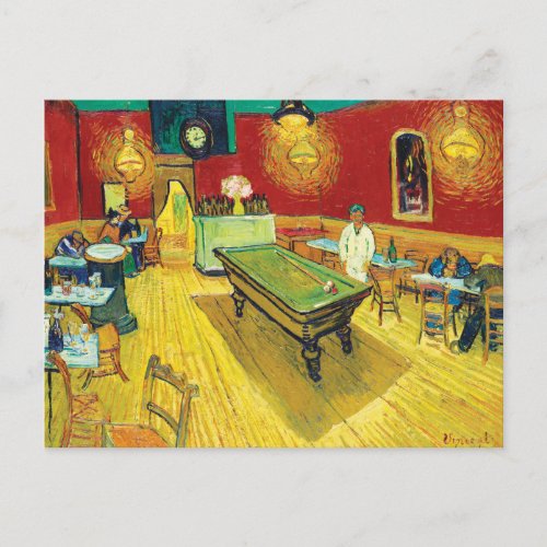 Vincent Van Gogh The Night Cafe Le caf de nuit Postcard