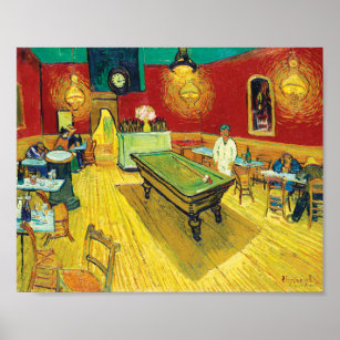 Vincent Van Gogh The Night Cafe (Le café de nuit) Poster