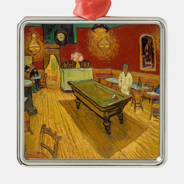 Vincent van Gogh - The Night Cafe Metal Ornament (Front)