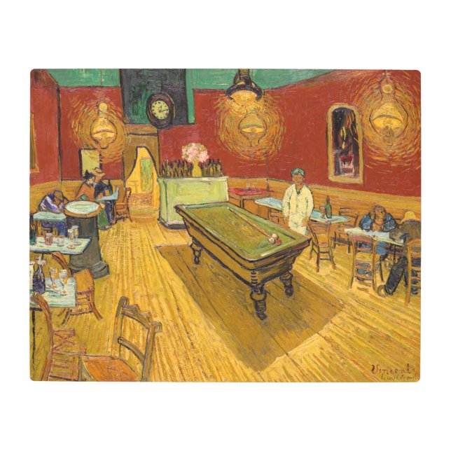 Vincent van Gogh - The Night Cafe Metal Print (Front)