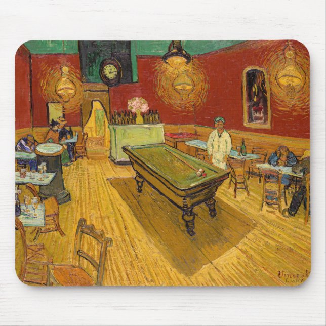 Vincent van Gogh - The Night Cafe Mouse Pad (Front)