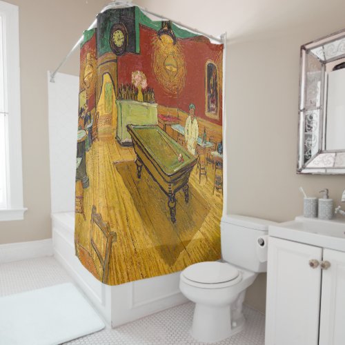 Vincent van Gogh _ The Night Cafe Shower Curtain